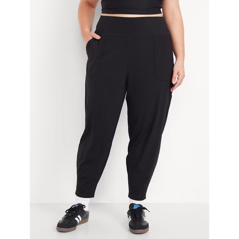 Old Navy Active XXL Black Lounge Pants Oversized Stretch Comfy